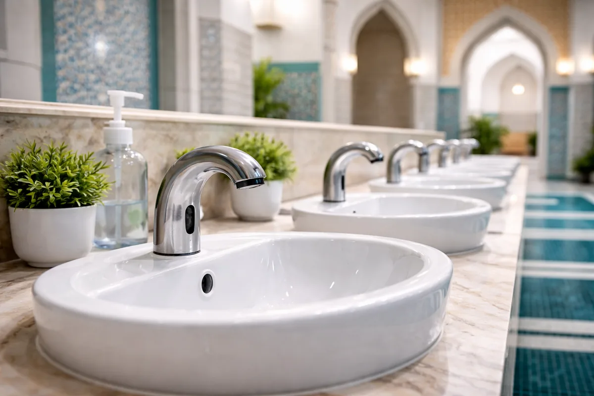 Comment garantir l'hygiène des lavabos d'ablutions en céramique antibactérienne dans les mosquées