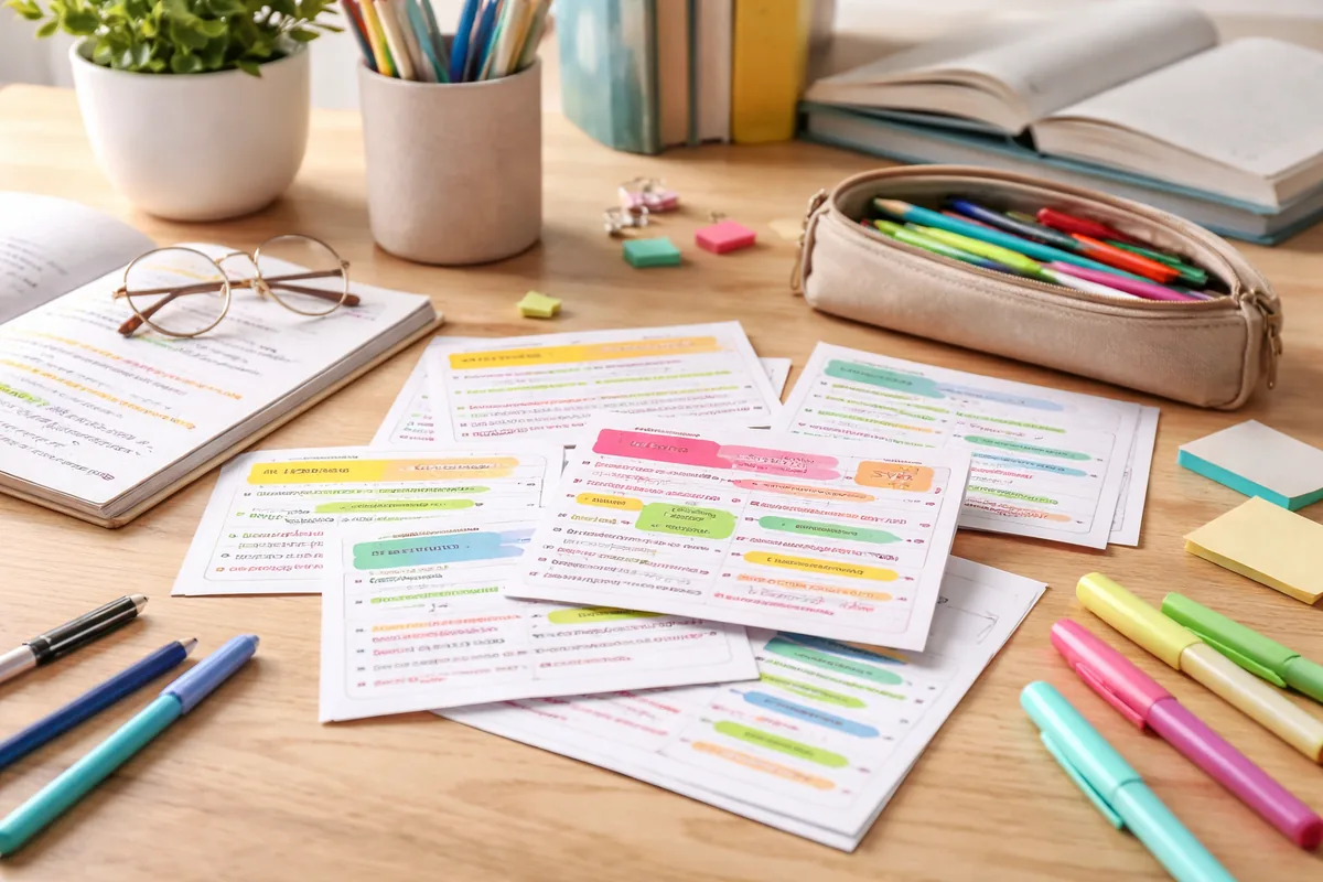 Comment créer des fiches de révision efficaces pour le Bac et le Brevet